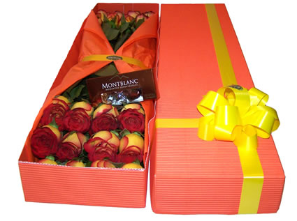 Caja de 24 Rosas- Enviar al hogar a quien le gusta armar floreros